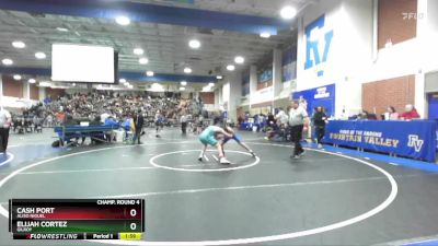 138 lbs Champ. Round 4 - Elijah Cortez, Gilroy vs Cash Port, Aliso Niguel