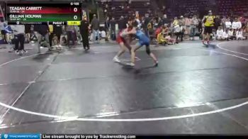 G-105 lbs Round 3 (4 Team) - Gillian Holman, Team WY vs Teagan Carritt, Team IA