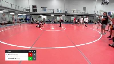 102 lbs Semifinal - Brady Maneri, Brawler Elite vs John Winseman, Superior Wrestling Academy