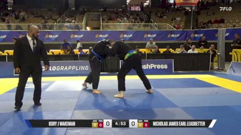 Nicholas James Earl Leadbetter vs Kory J Wakeman 2026 Pan Jiu Jitsu IBJJF Championship
