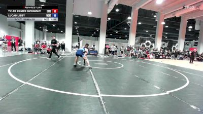 70 lbs Cons. Round 2 - Tyler Xavier McKnight, CLT Regional Training Center vs Lucas Libby, West Coast Regional Training Center