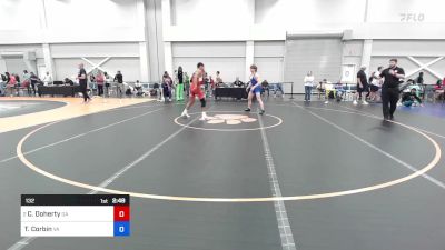 132 lbs C-semi - Conner Doherty, Georgia vs Tristan Corbin, Virginia