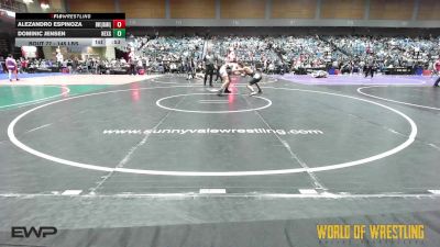 145 lbs Consi Of 32 #2 - Alezandro Espinoza, BULLDOG WRESTLING CLUB vs Dominic Jensen, NexGen Regional Training Center