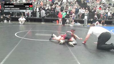88 lbs Quarterfinal - Riley Jones, Upper Township vs Audrey Chaconas, Cordoba Trained