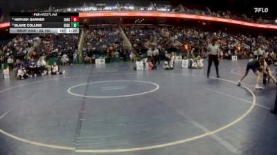 2A 150 lbs Champ. Round 1 - Blake Collins, Surry Central vs Nathan Garner, Southwestern Randolph High School