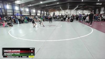 80 lbs Cons. Round 2 - Remington Young, Team Prestige vs OakLend Gardiner, Payson Lions Wrestling Club