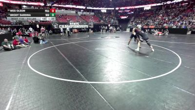 215 lbs Quarters - Brody Sardina, West Allis Hale vs Wes Olson, Pulaski