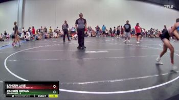 115 lbs Round 8 (10 Team) - Carson Brown, Grindhouse vs Landen Lage, Backyard Brawlers Red