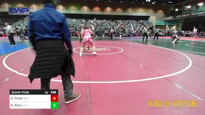 161 lbs Quarterfinal - Shaylin Potter, 209 Wrestling vs Brooklyn Allen, Lincoln (Stockton)