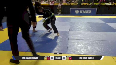 Liam Logan Linares vs Ryker Wade Pickard 2025 Pan Kids Jiu-Jitsu IBJJF Championship