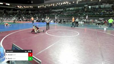 55 lbs Consi Of 16 #2 - Eli Awad, Central Youth Wrestling vs Sebastian Burd, Voorhees