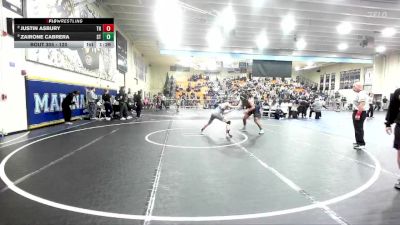 120 lbs Champ. Round 3 - Zairone Cabrera, South Torrance vs Justin Asbury, Trabuco Hills