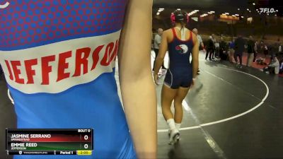 125 lbs Champ. Round 1 - Jasmine Serrano, Springstead vs Emmie Reed, Jefferson