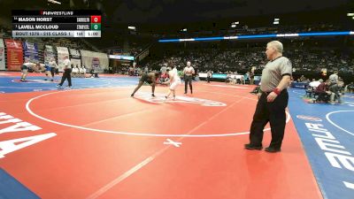 215 Class 1 lbs Cons. Round 2 - Mason Horst, Carrollton vs Lavell Mccloud, St. Mary`s South Side