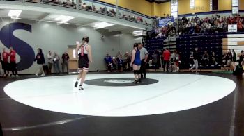 125 lbs. Champ. Round 2 - Zafaran Satterfield, Southern Boone vs Bailey Pack, Clinton