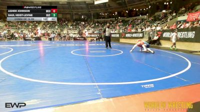 80 lbs Consi Of 16 #2 - Asher Johnson, Michigan Premier Wrestling Club vs Saul Heist-Levine, Bozeman Wrestling Club