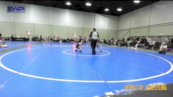 43 lbs Rr Rnd 2 - Theseus Yang-Elson, Funky Singlets vs Violet Jones, Untouchables 9u Purple