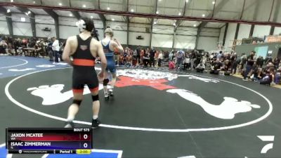 126 lbs Cons. Round 6 - Jaxon McAtee, WA vs Isaac Zimmerman, IL