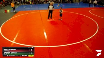 85 lbs Cons. Round 1 - Sawyer Skime, Westfield vs Easton Griggs, ACGC