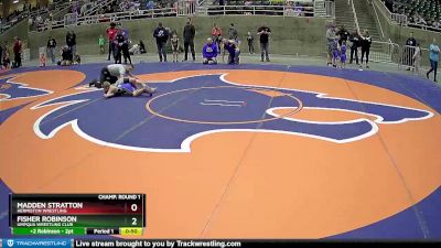 85 lbs Champ. Round 1 - Fisher Robinson, Umpqua Wrestling Club vs Madden Stratton, Hermiston Wrestling