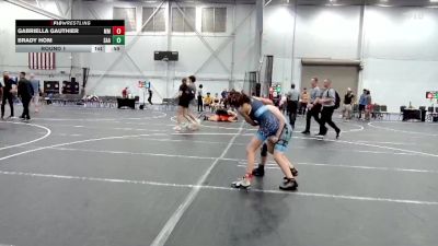 95 lbs Round 1 - Brady Hom, SAA vs Gabriella Gauthier, Maryland Mana