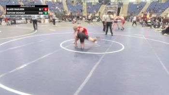 150 lbs Consi Of 4 - Blaze Barleen, No Team vs Caycen Scholz, Bennett WC