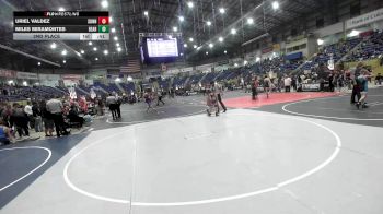 100 lbs 2nd Place - Uriel Valdez, Sunnyside Ironman vs Miles Miramontes, Bear Cave WC