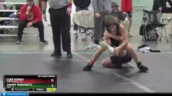 92 lbs Finals (2 Team) - Tommy Marchetti, Edge vs Luke Gorski, Terps Xpress
