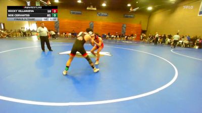 126 lbs Finals (4 Team) - Rocky Villanueva, Sanger vs Noe Cervantes, McLane