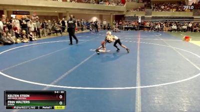 65 lbs Cons. Round 2 - Kelten Steen, Red Rock Central vs Finn Walters, Byron