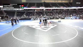 126 lbs Cons. Round 2 - Haley Proulx, Burnt Hills-Scotia-Ballston Spa-2 vs Allison Carman, Port Jervis-9