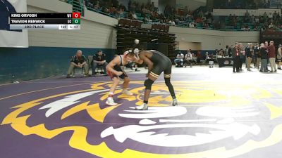 144 lbs 3rd Place - King Orvosh, West-Oak vs Travion Renwick, Union County