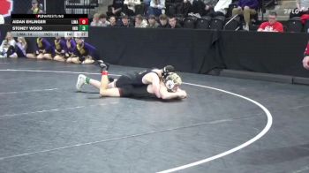 144 lbs Quarterfinal - Aidan Ehlinger, Linn-Mar vs Stoney Wood, Indianola