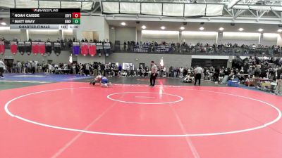 132 lbs Quarterfinal - Noah Caisse, Ledyard vs Matt Bray, Brookfield/Shepaug