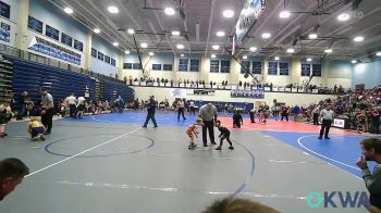 49 lbs Consi Of 4 - Theodore Jackson, Team Conquer Wrestling vs Everett Able, Honey Badgers Wrestling Club