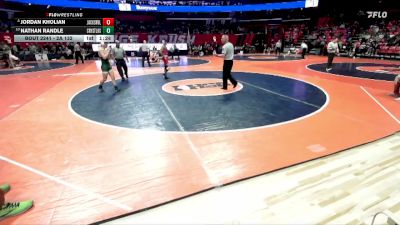 2A 132 lbs Cons. Round 2 - Nathan Randle, Crystal Lake (South) vs Jordan Kholian, Jacksonville (H.S.)