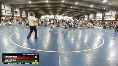 52 lbs Cons. Round 2 - Ole Madsen, Bear River vs Karson Bray, Roy Wrestling Club