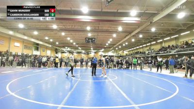 132 lbs Consi Of 16 #2 - Gavin Munzert, Barrington vs Cameron Boulanger, Cranston East