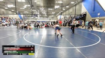 85 lbs Champ. Round 1 - Jeremiah Ares, Fremont Wrestling Club vs Mason Spendlove, Brighton Wrestling Club
