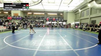132 lbs Semifinal - Olivia Hopkins, Rocky Hill vs Emma Rial, Trumbull