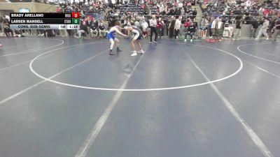106 lbs Cons. Sub-semis - Brady Arellano, Ridgeline vs Larsen Mansell, Stansbury