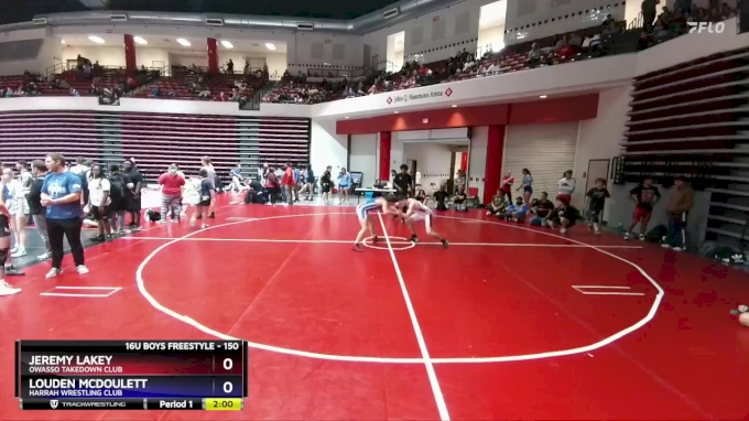 150 lbs Semifinal - Jeremy Lakey, Owasso Takedown Club vs Louden ...