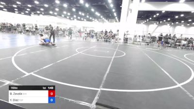 116 lbs Consi Of 8 #1 - Bryan Zavala, Ichiban WC vs Yoenny Diaz, Top Notch WC