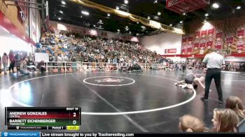 126 lbs Champ. Round 1 - Barrett Eichenberger, Torrington vs Andrew Gonzales, Central