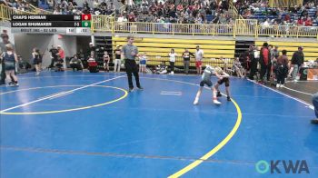 52 lbs Semifinal - Chaps Herman, Bartlesville Wrestling Club vs Logan Shumaker, F-5 Grappling