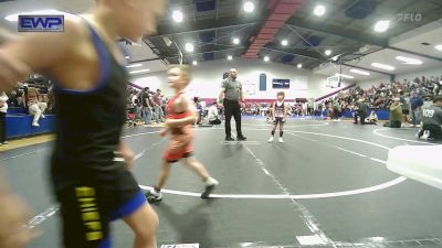 46 lbs Round Of 32 - Ledger Perrier, Collinsville Cardinal Youth Wrestling vs Jaxon Nigh, Berryhill Wrestling Club