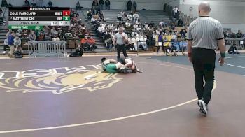 133 lbs Cons. Semi - Cole Faircloth, Minot State (n.d.) vs Matthew Chi, Wisconsin-Parkside