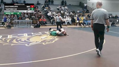 133 lbs Cons. Semi - Cole Faircloth, Minot State (n.d.) vs Matthew Chi, Wisconsin-Parkside