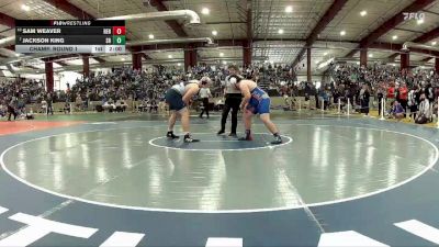 285 lbs Champ. Round 1 - Jackson King, Shadow Ridge vs Sam Weaver, Reno