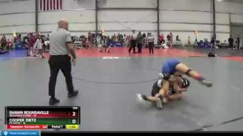 130 lbs Round 3 (6 Team) - Shawn Rounsaville, Oklahoma Storm vs Cooper Dietz, PA White